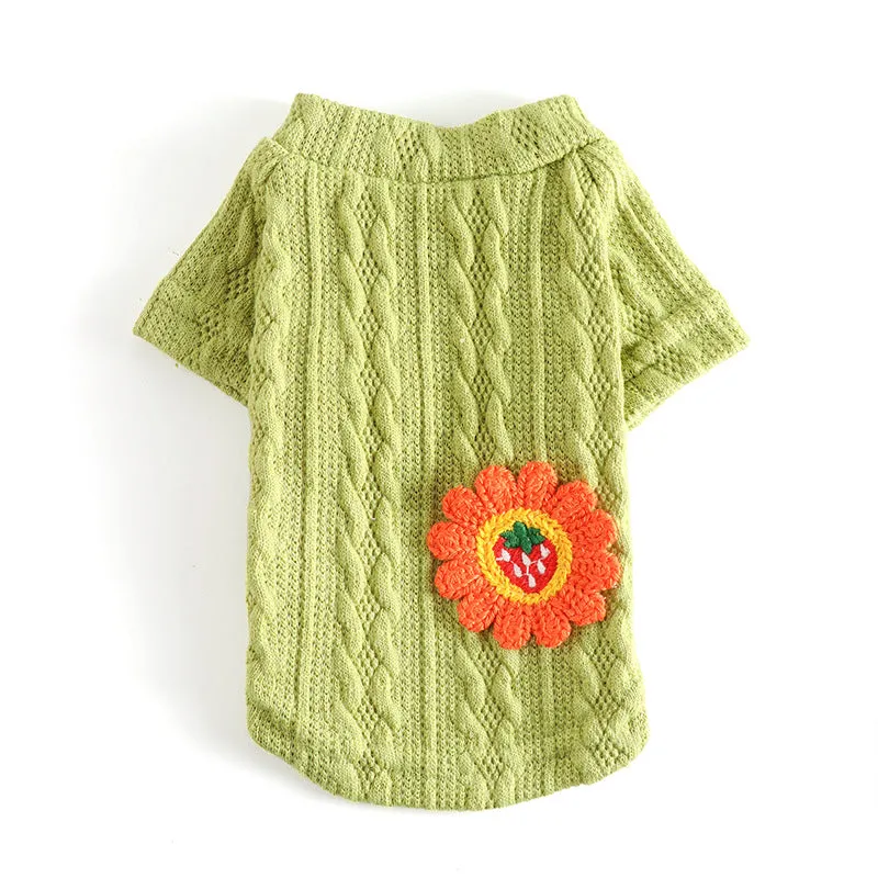 180g Knitted Cute Pet Clothes for Small Dogs, Casual and Stylish Autumn and Winter Clothes
