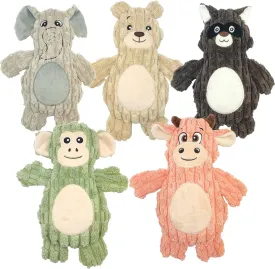 5PACK Dog Toys for Large Breed, Squeaky Funny Cute Interactive Medium & Small Dog Toys, Stuffed Plush Animals Puppy Toys
