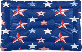 American Stars Patriotic Dog Bed Usa Memorial Independence Day Medium Pet Bed Mat Non Slip Cat Beds Pad Mats Soft Dogs Bed Pillows Pets Blanket Cushion