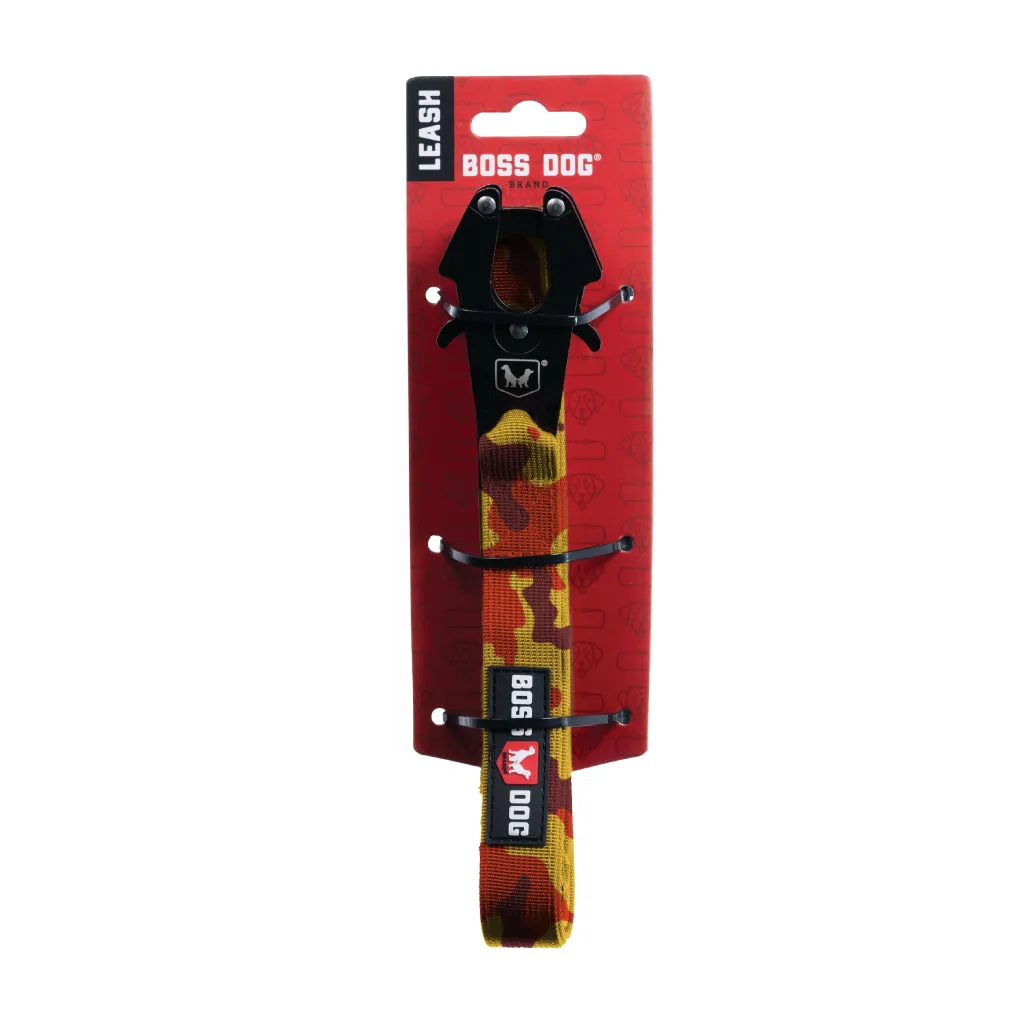 Boss Dog Tactical Leash - Orange Camo