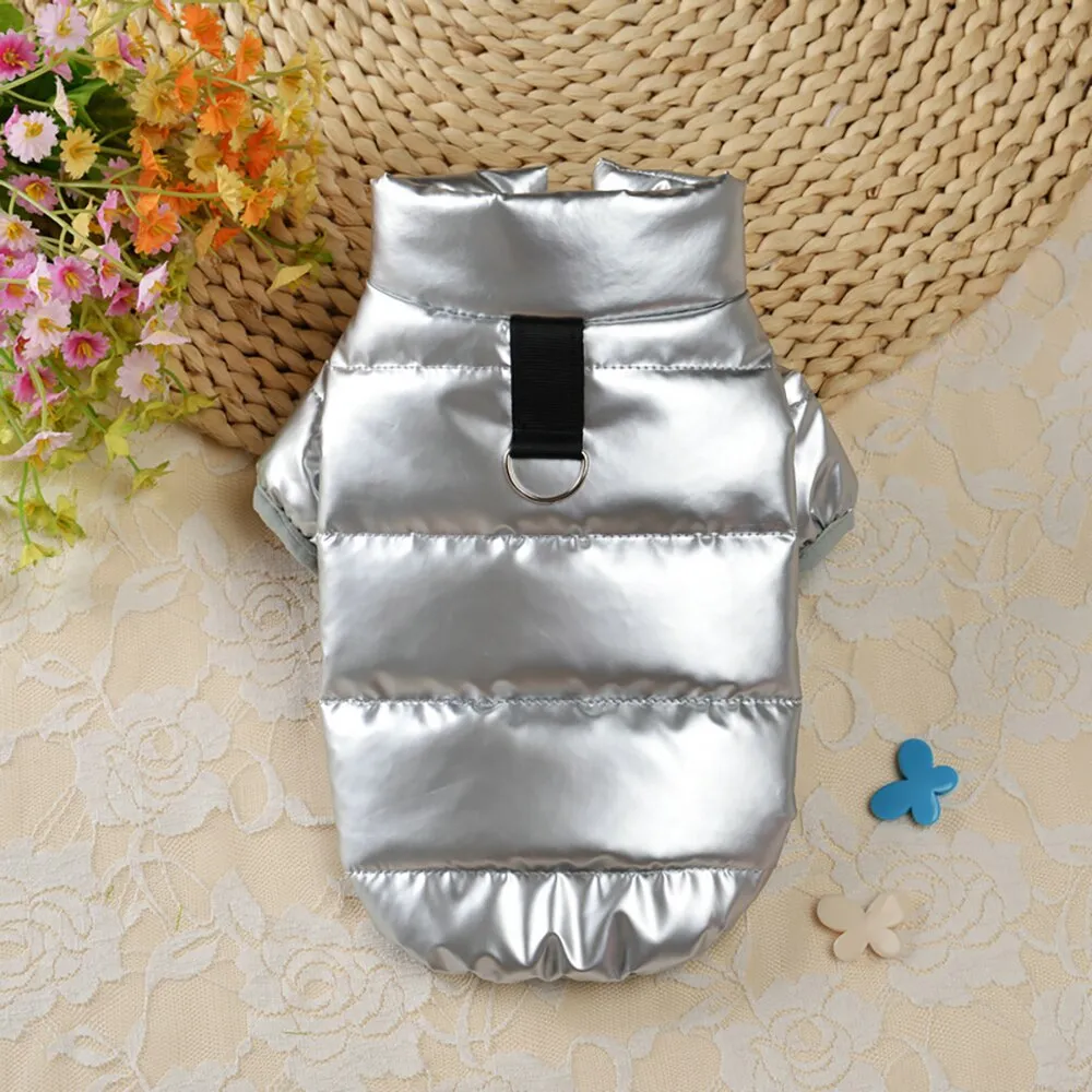 Bright PU Leather Dog Clothes