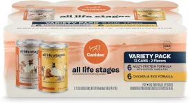 Canidae All Life Stages Premium Wet Dog Food Variety Pack, Multi-Protein Recipe and Chicken & Rice Recipe, 13 oz. (Case of 12)