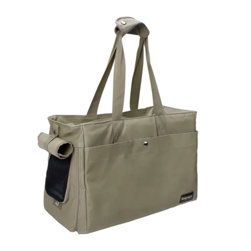 Canvas Pet Tote - Light Green by Ibiyaya