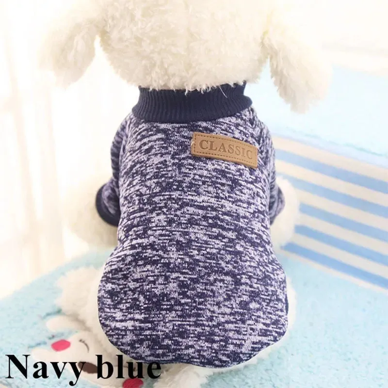Classic Warm Puppy Pet Cat Winter Fashion Clothes
