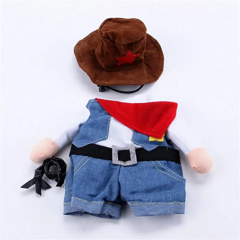 Cowboy Jeans Pet Hoodie Costume