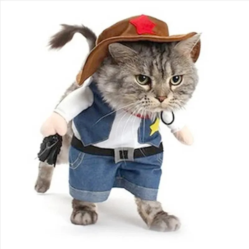 Cowboy Jeans Pet Hoodie Costume