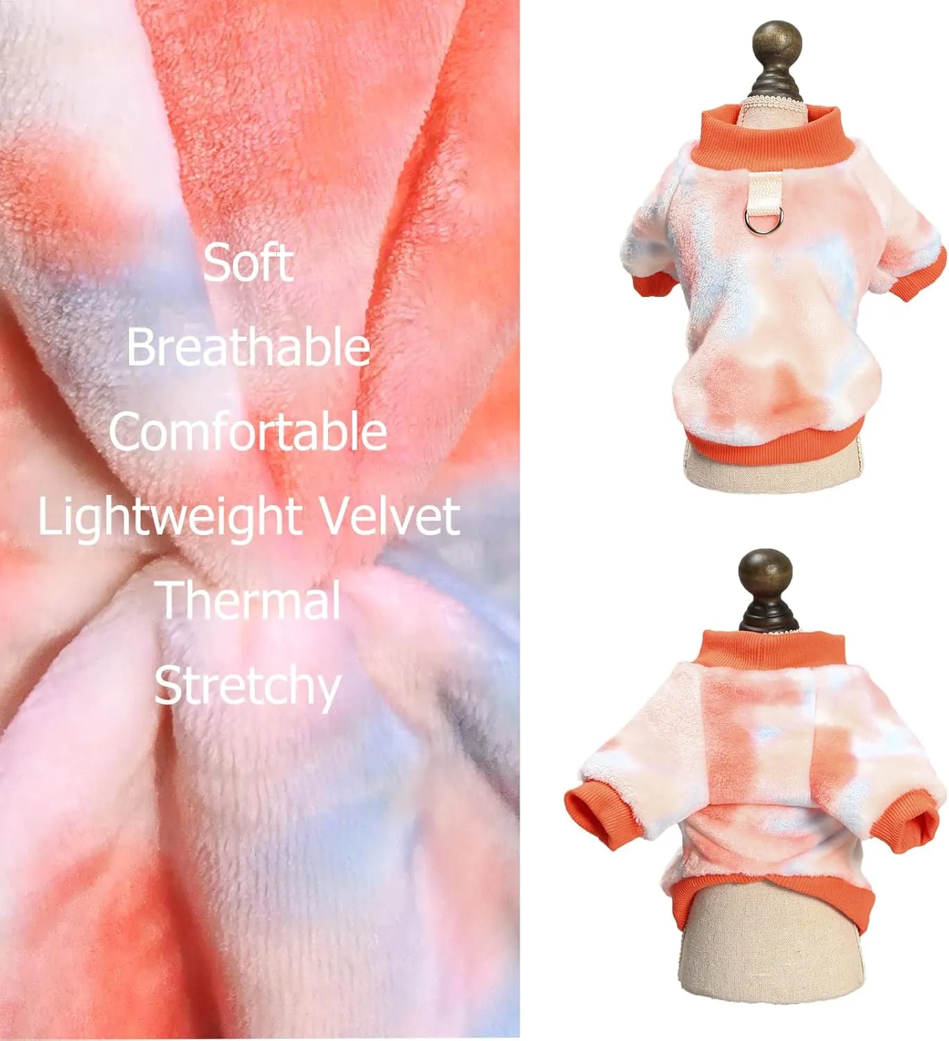 Dog Sweater, Dog Sweaters for Small Dogs, Dog Clothes for Small Dogs Girl Boy, Ultra Soft and Warm Puppy Cat Pet Sweater Dog Coat for Winter Pink M