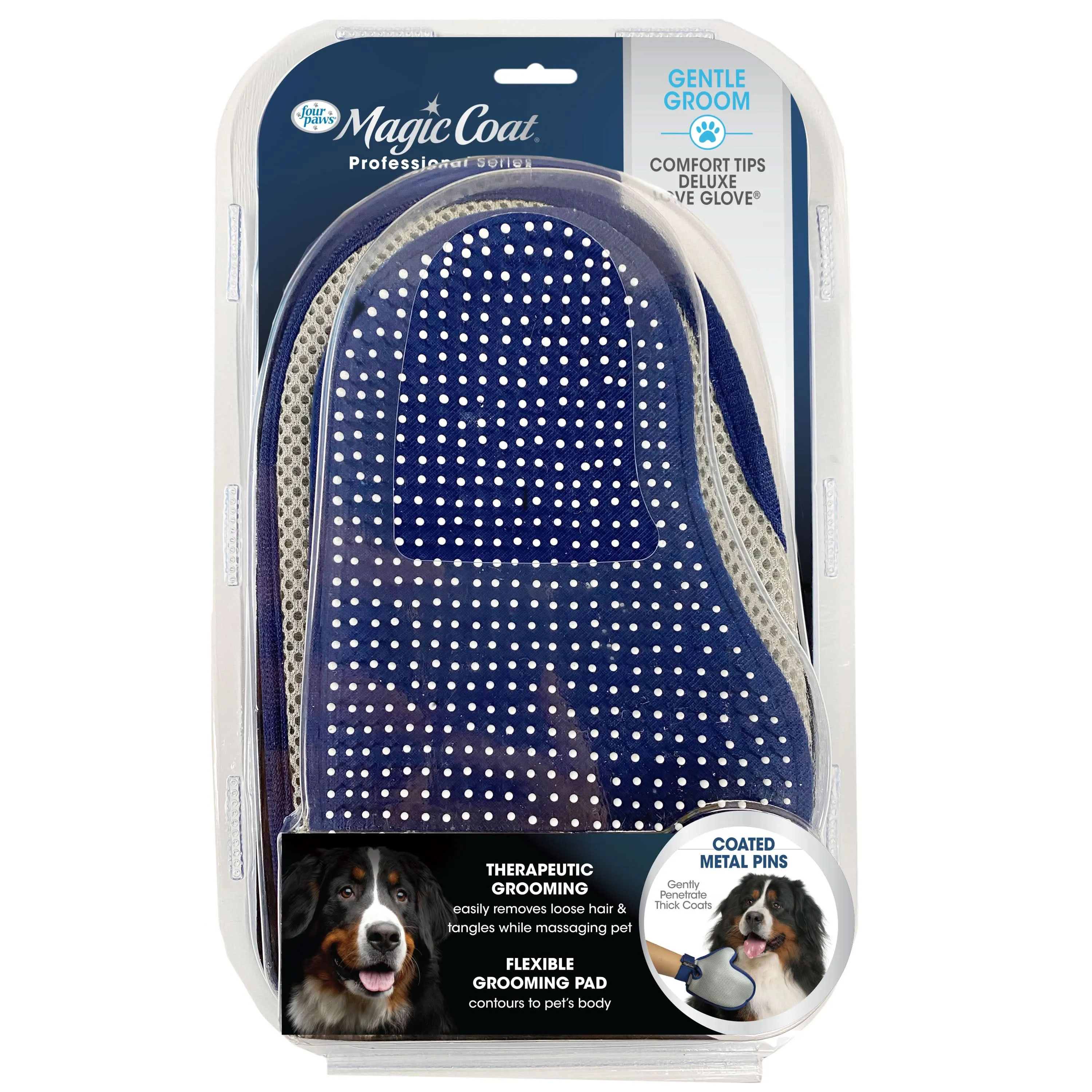 Four Paws Magic Coat Professional Series Comfort Tips Deluxe Dog Grooming Glove