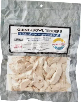 Fresh Is Best - Freeze Dried Healthy Raw Meat Treats for Dogs & Cats - Guinea Fowl Tenders