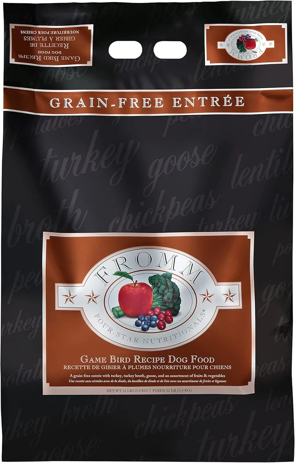 Fromm Four-Star Nutritionals Game Bird Dog Food - Premium Dry Dog Food - Turkey Recipe - 12 lb
