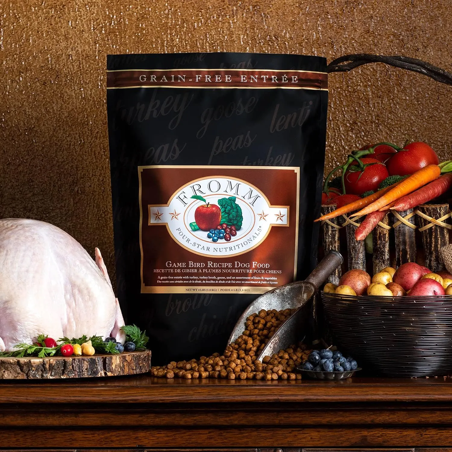 Fromm Four-Star Nutritionals Game Bird Dog Food - Premium Dry Dog Food - Turkey Recipe - 12 lb