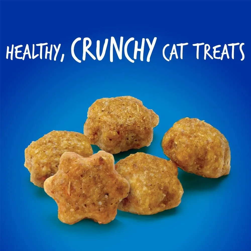 Fruitables Cat Treats Crunchy Cat Treats Packed with Protein Healthy Low Calorie Free of Wheat, Corn and Soy Made with Real Chicken and Blueberry 30 Ounces