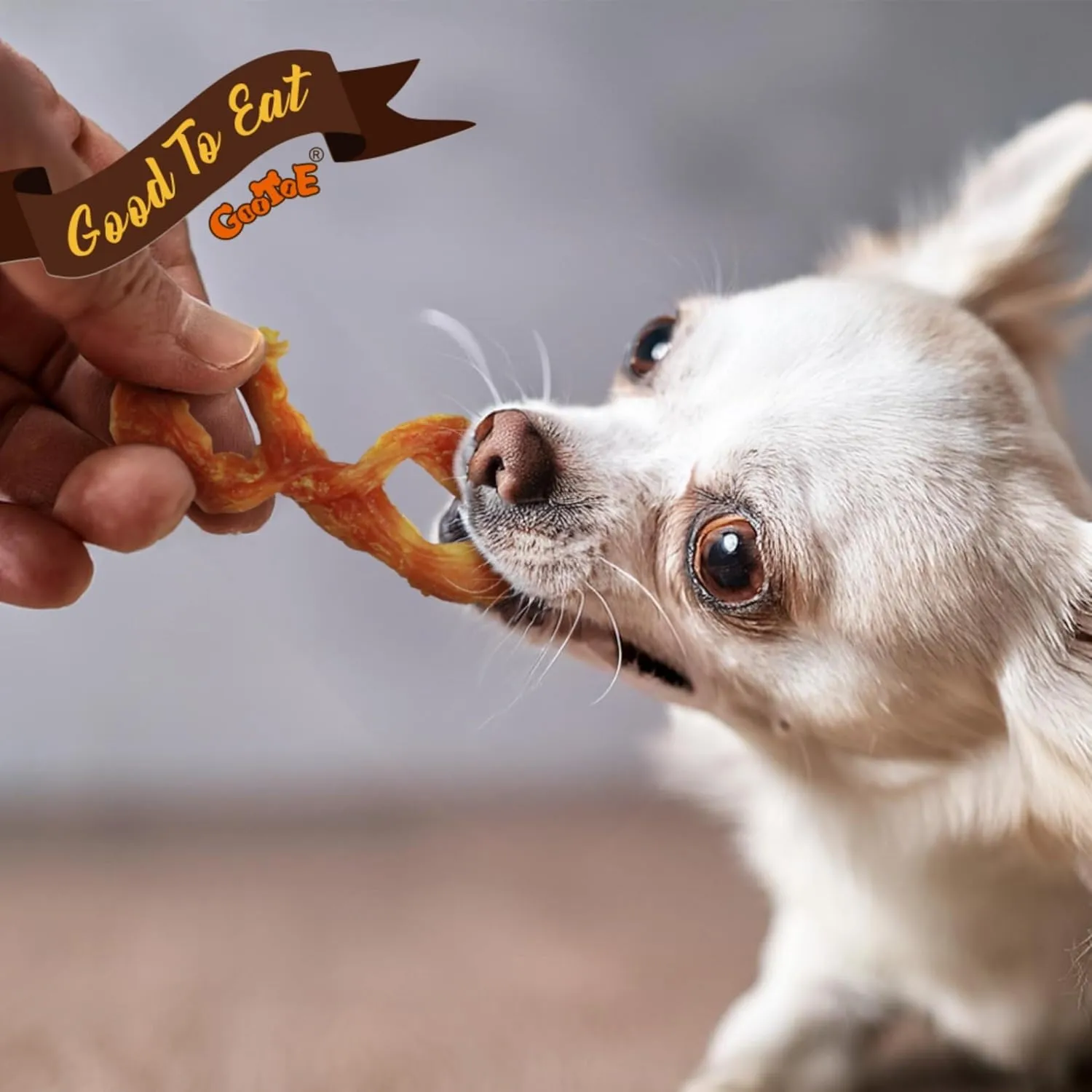 Gootoe Turkey Tendon Dog Treats, Turkey Tendon Bone (S) 6 Units/Pack, 100% USA-Sourced, Natural Snack, Premium Training Chews, Hypoallergenic, Reseal Value Bags, Sizes for Small Medium & Large Dogs