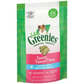 Greenies Savory Salmon Feline Cat Dental Treats