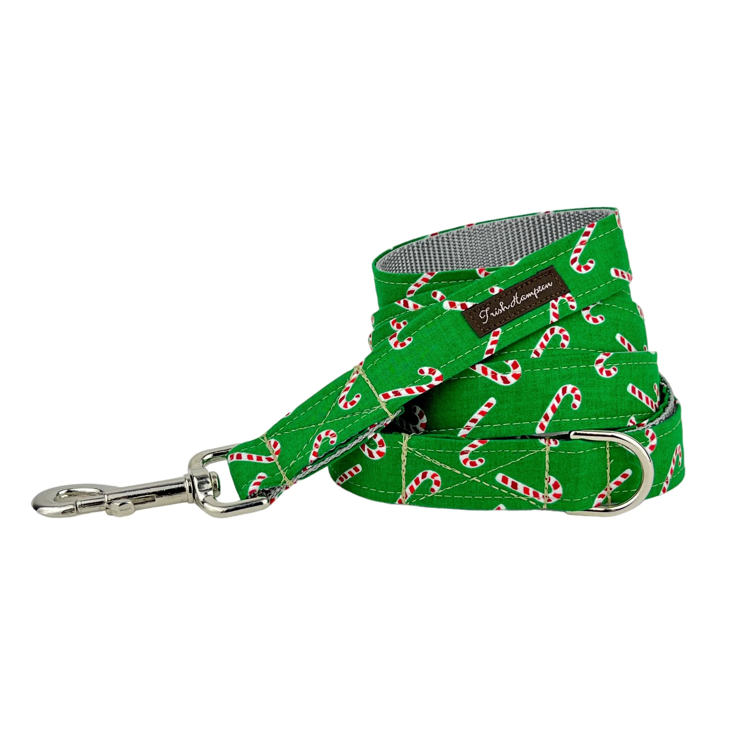 Green/Red/White Candy Cane 6ft Dog Leash - 1049