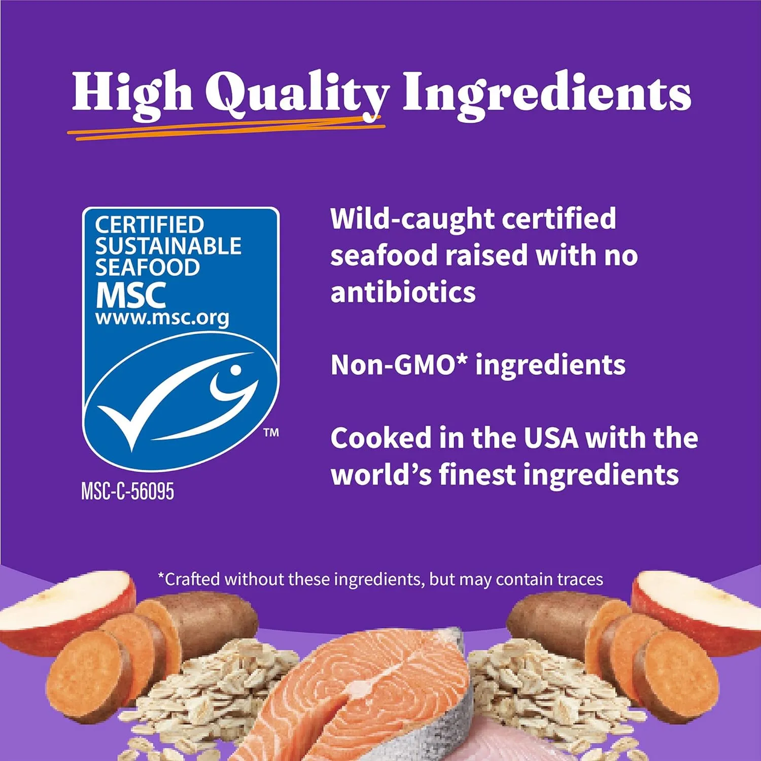 Halo Holistic Dog Food Wild Caught Salmon & Whitefish Formula, Healthy Grains Dry Dog Food, Complete Digestive Health, Kibble for Adult Dogs, 3.5 lb Bag