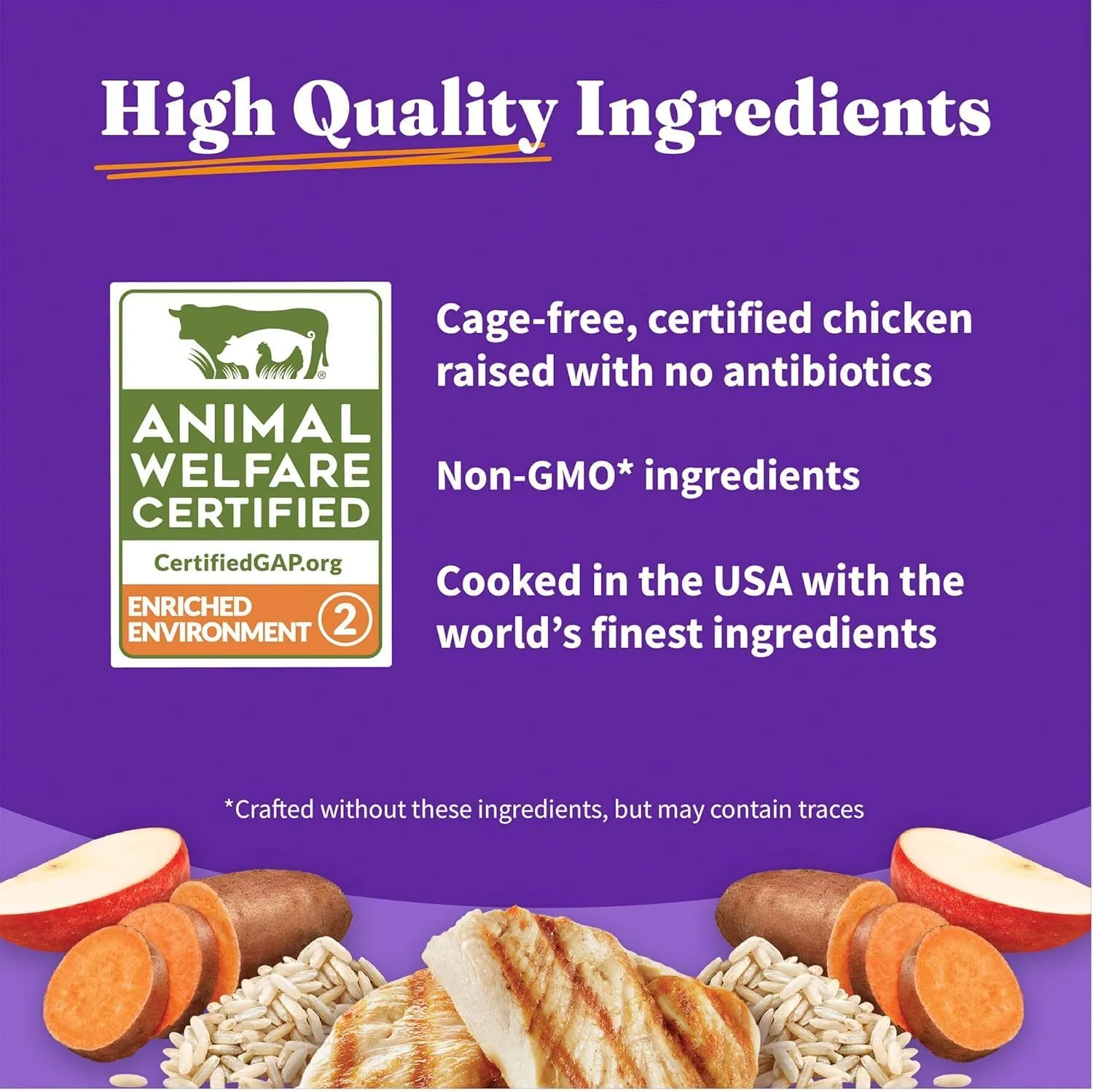 Halo Holistic Puppy Food, Cage Free Chicken & Brown Rice Recipe, Healthy Grains Dry Dog Food, Complete Digestive Health, 3.5 lb Bag