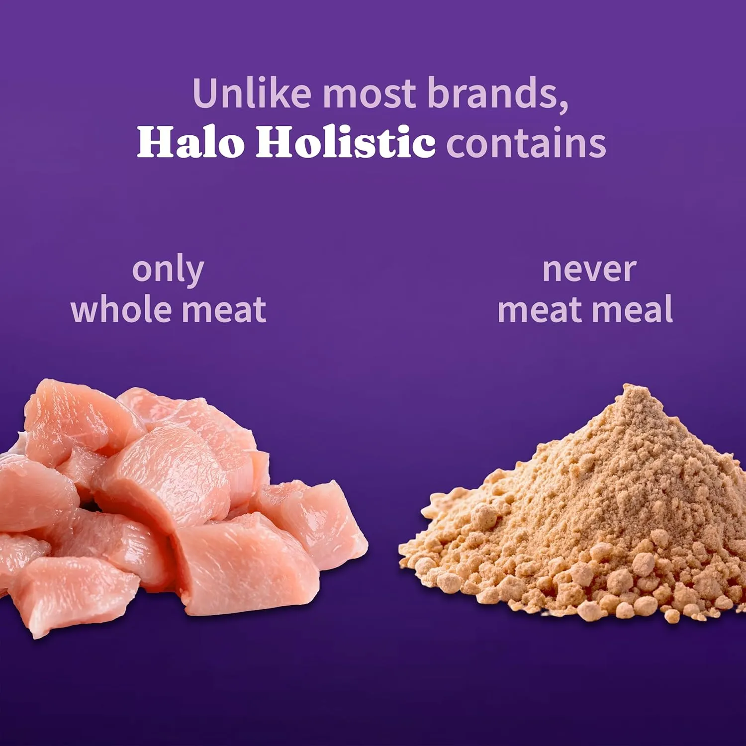 Halo Holistic Puppy Food, Cage Free Chicken & Brown Rice Recipe, Healthy Grains Dry Dog Food, Complete Digestive Health, 3.5 lb Bag