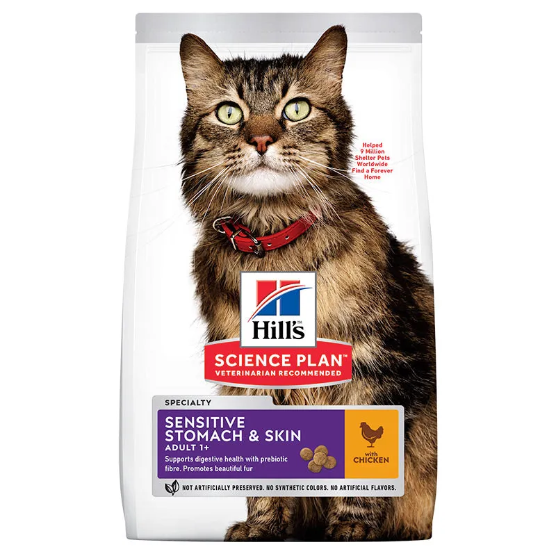 Hill's Sensitive Stomach & Skin Adult Cat 1  with Chicken