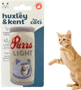 Huxley & Kent Plush Cat Toy - Purrs Light - Nappy Hour Strong Catnip Filled - Plush Interactive Kitten and Cat Toy with Catnip and Crinkle - Kittybelles