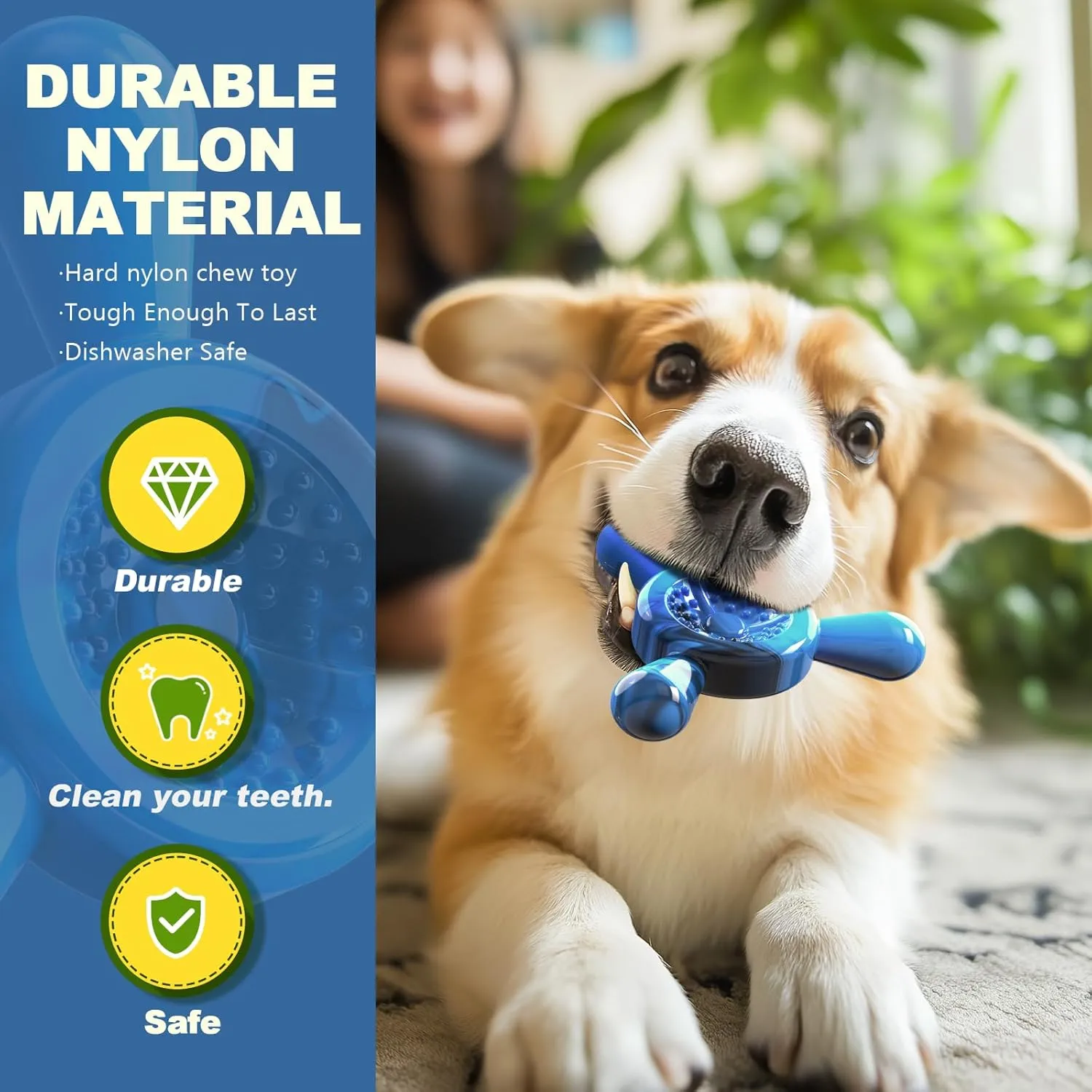 Indestructible Chew Toy for Aggressive Chewers  Durable Puppy Teething Chew, Interactive Toys for Dental Health, Boredom-Busting Long-Lasting Chews, Pet Gifts
