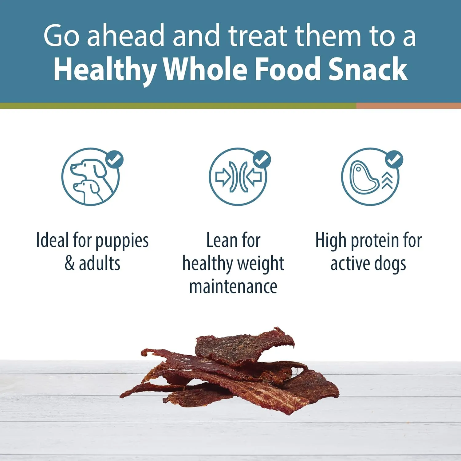 JustFoodForDogs Single-Ingredient Healthy Dog Treats, Beef Brisket, Made in The USA, 5 oz