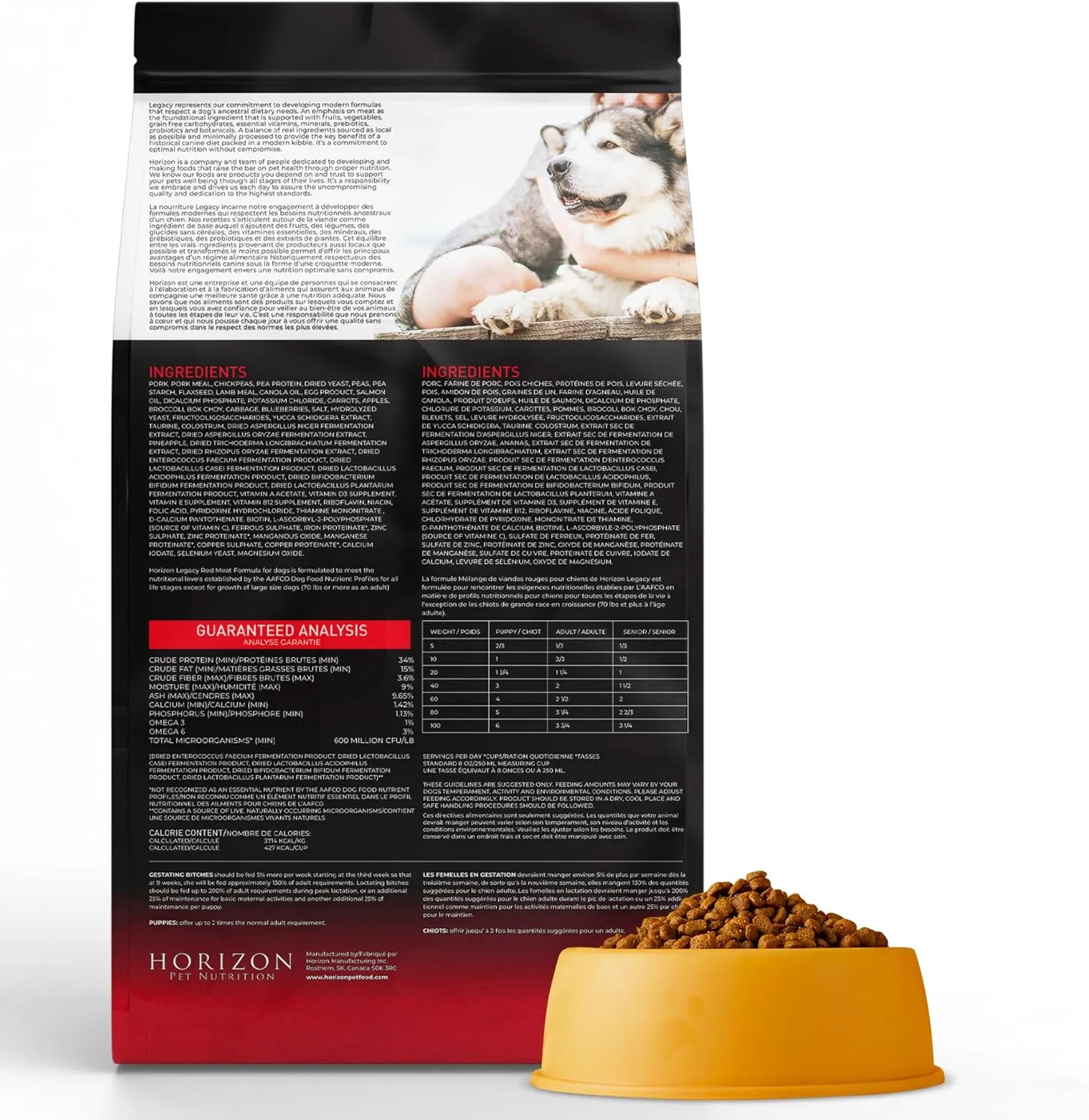 LEGACY All-Life-Stages Dry Dog Food | Prairie Vista Red Meat Dog Food Blend | Grain-Free Dog Food, Rich in Pork & Lamb | 25 lbs
