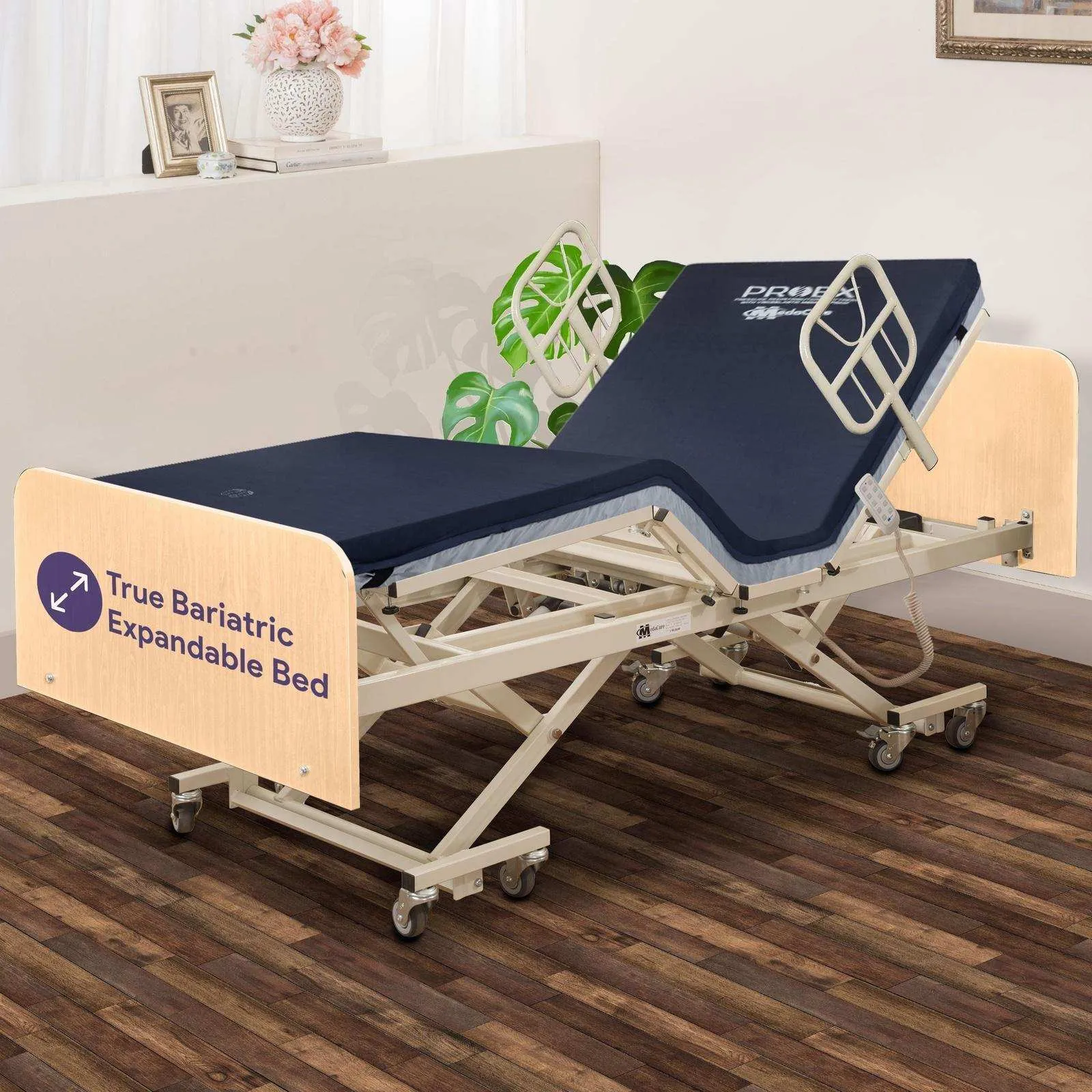 MedaCure Adjustable Height Bariatric Hospital Bed & Built in Scale