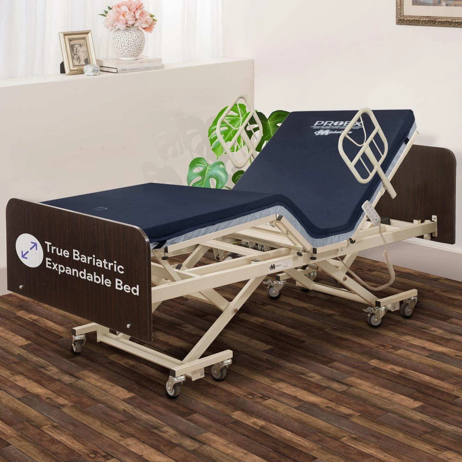 MedaCure Adjustable Height Bariatric Hospital Bed & Built in Scale