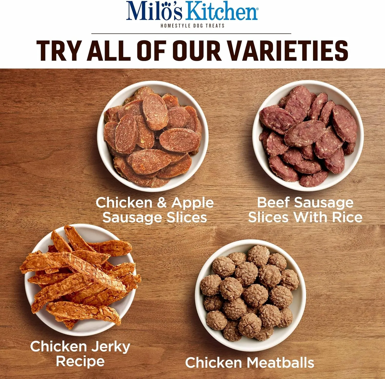 Milo's Kitchen Homestyle Dog Treats, Chicken Meatballs, 28 Ounce, High Protein, No Artificial Flavors