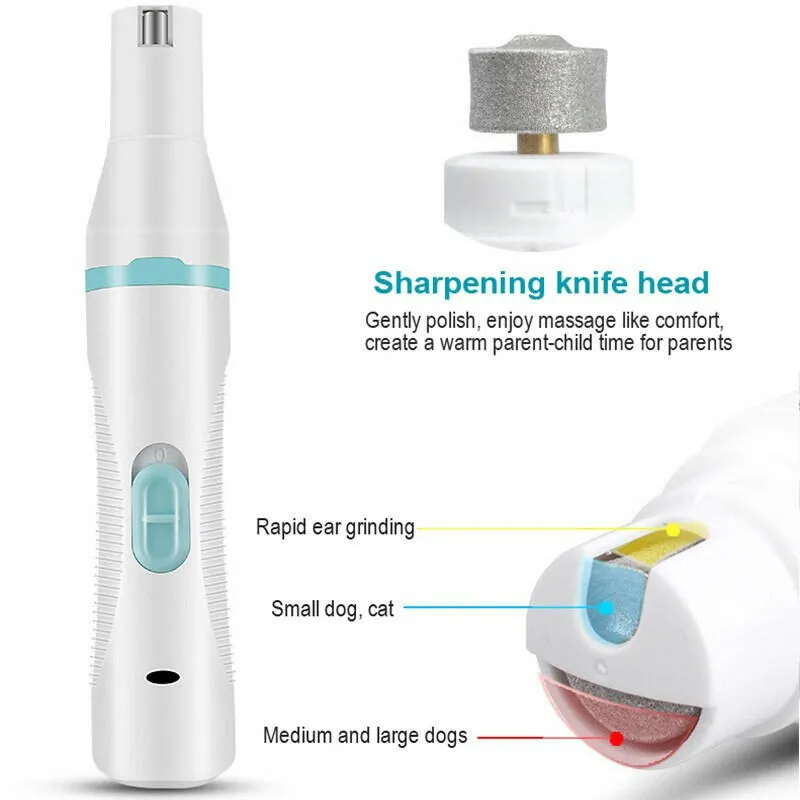 Multifunction 3 IN 1 Pet Grooming Machine Dog Cat Hair Trimmer Pets Clippers Nail Grinding & Foot Hair Trimmer USB Rechargeable
