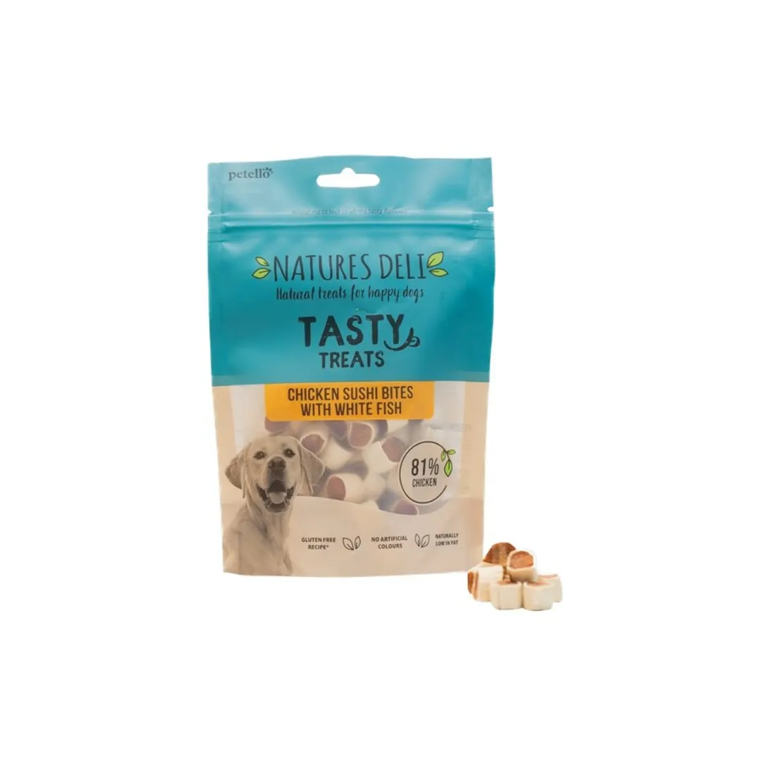 Natures Deli Chicken and Fish Sushi Bites 100g