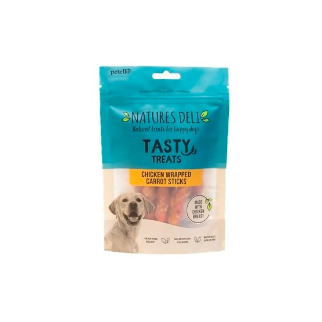 Natures Deli Chicken Wrapped Carrot Stick 100g