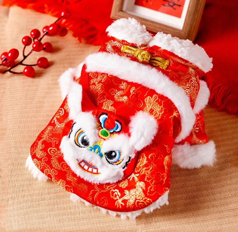 New Year clothes for small and medium-sized dogs