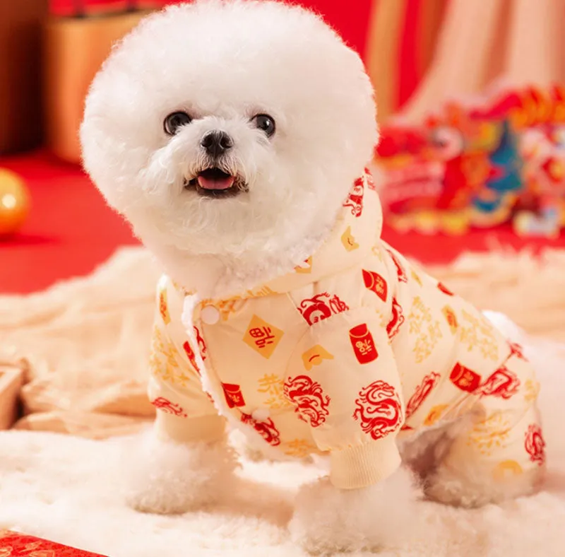 New Year clothes for small and medium-sized dogs