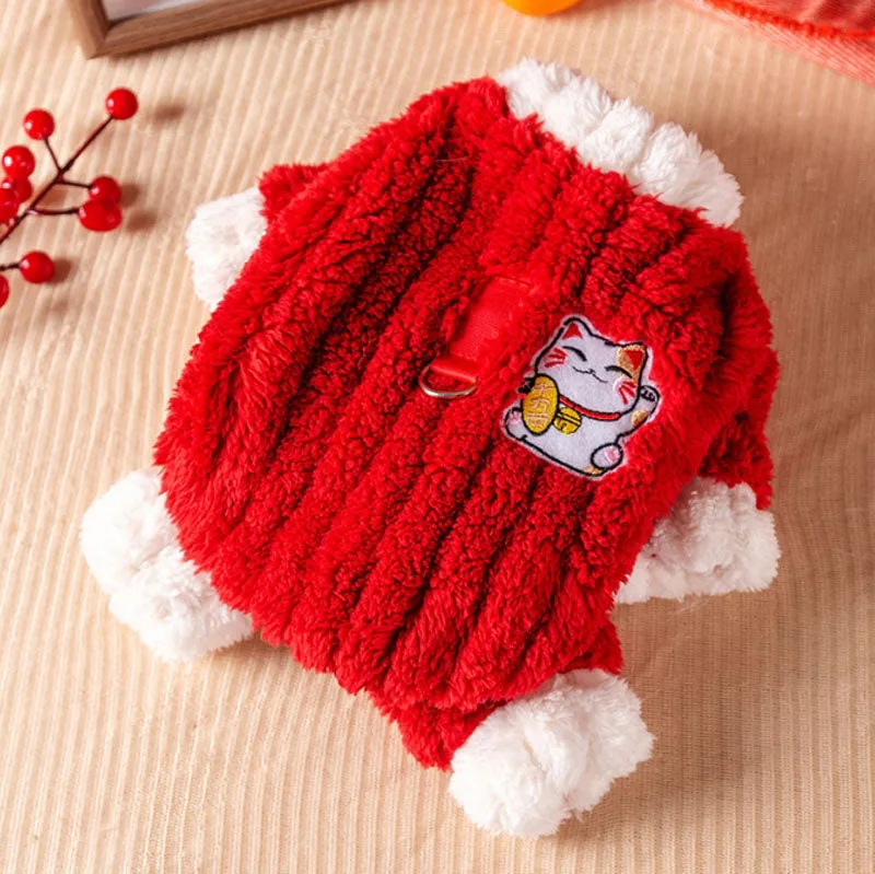 New Year clothes for small and medium-sized dogs