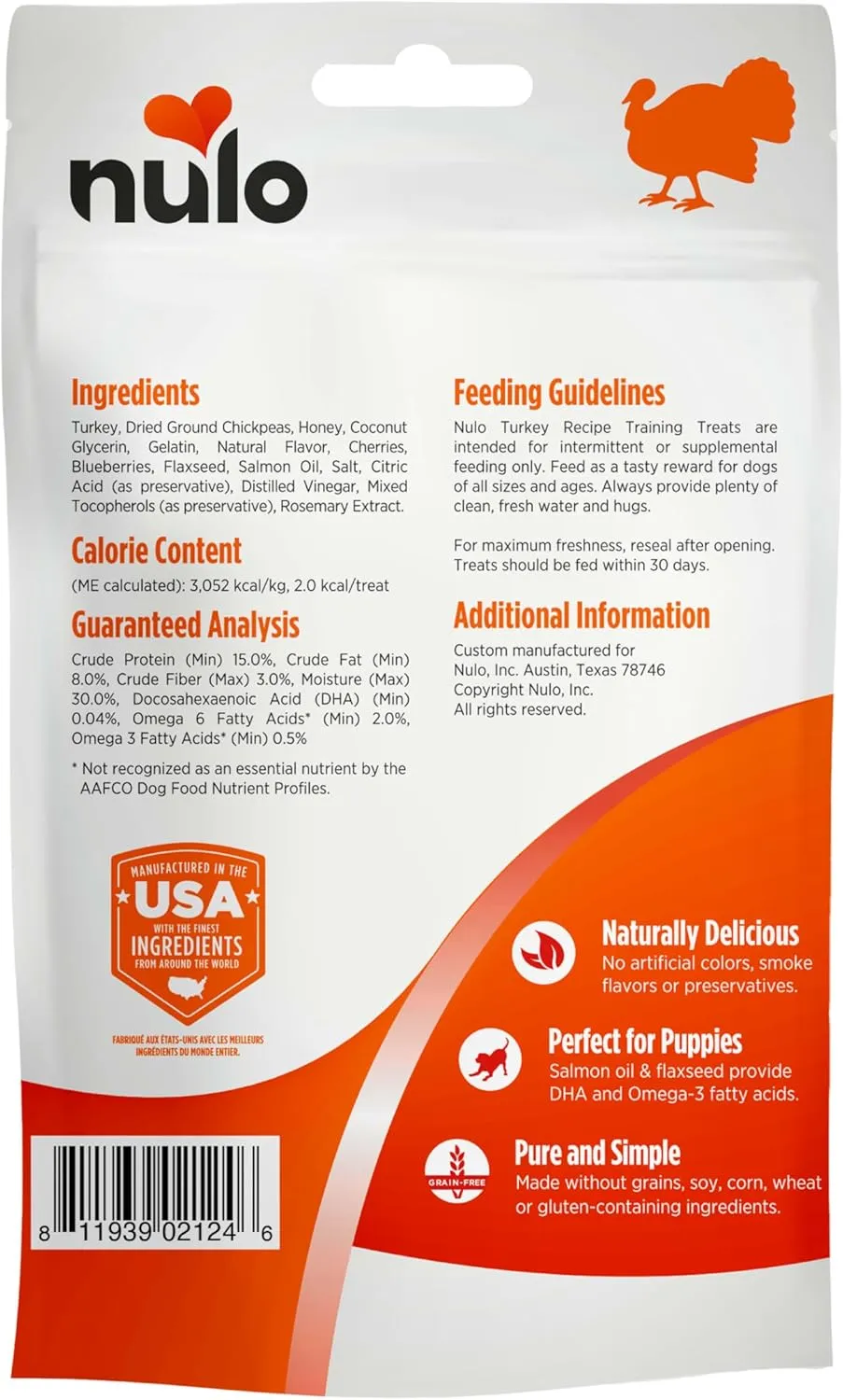 Nulo Freestyle Grain-Free Healthy Dog and Puppy Training Treats, Low Calorie Treats Made with Superfood Boost Ingredients, 2 Calories per Treat , 4 Ounce (Pack of 1)