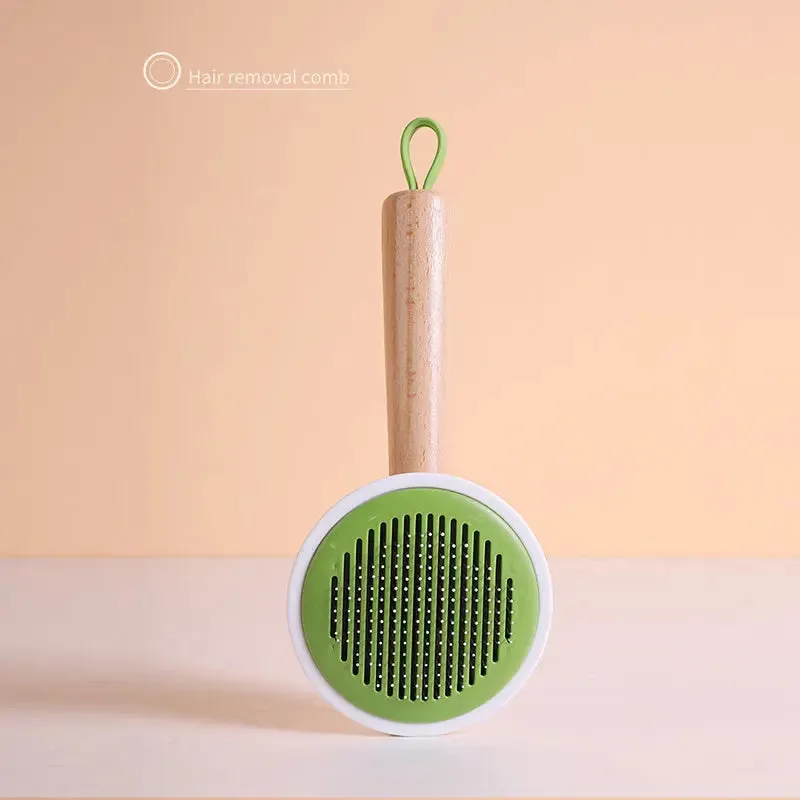 OneKey Pet Hair Remover Comb Pet Comb Grooming Brush Pet Hair Cleaner Brush Cat Shedding Brush Self Cleaning Slicker For Long & Short Hair Cats And Dogs