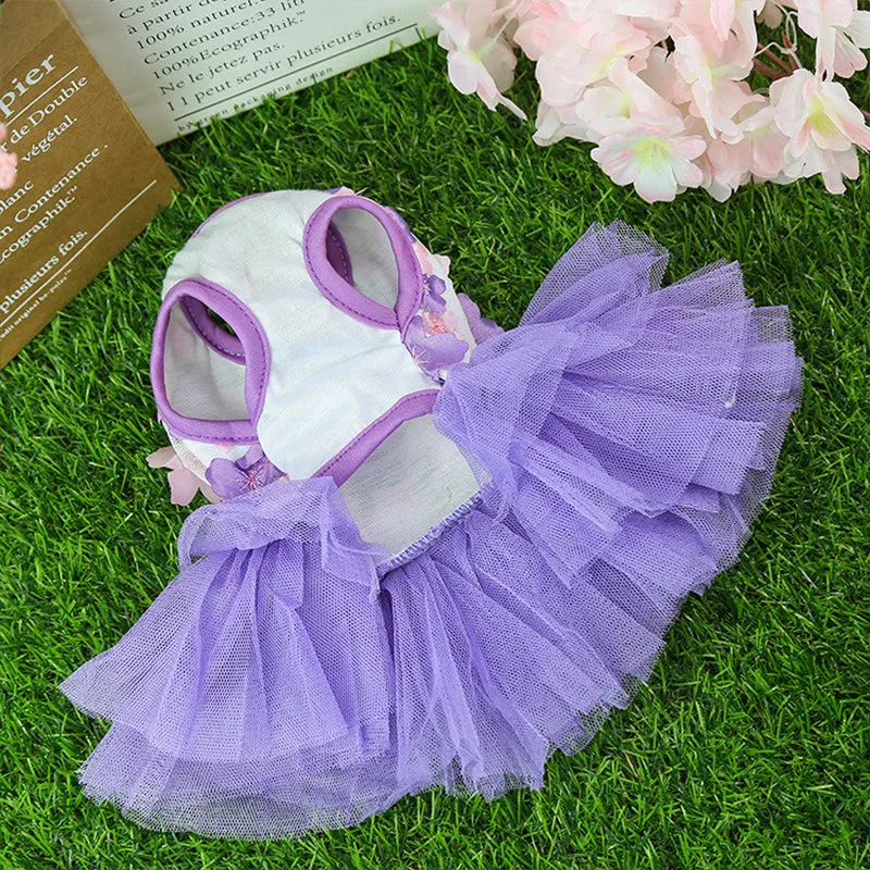 Peach Blossom Pet Veil Skirt