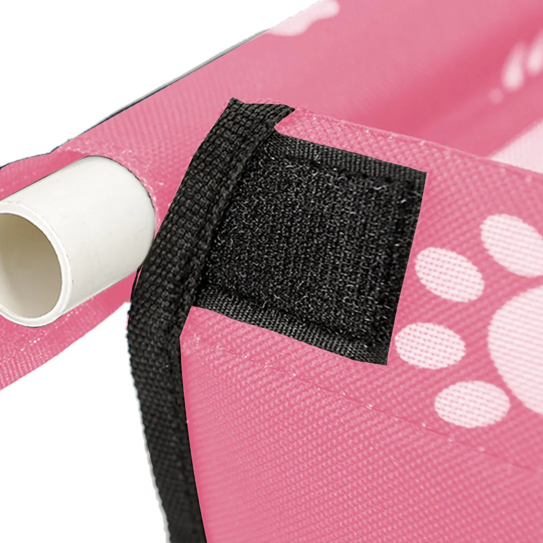Pet Booster Car Seat Premium Waterproof Breathable Mesh Safety Travel Portable Dog Carrier Bag - Pink