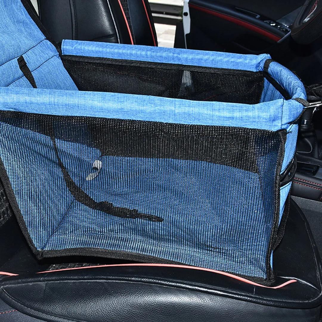 Pet Booster Car Seat Set of 2 Premium Waterproof Breathable Mesh Safety Travel Portable Dog Carrier Bag