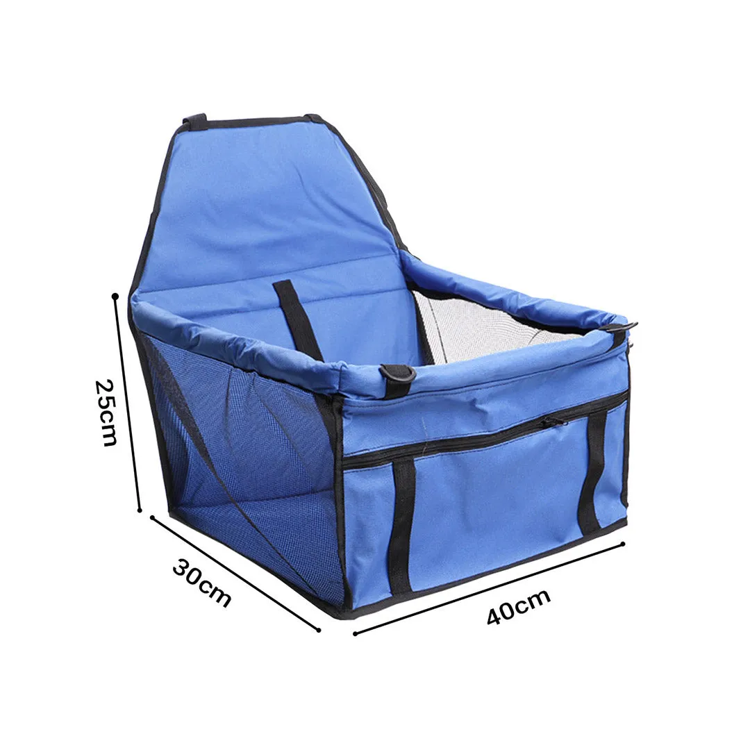 Pet Booster Car Seat Set of 2 Premium Waterproof Breathable Mesh Safety Travel Portable Dog Carrier Bag