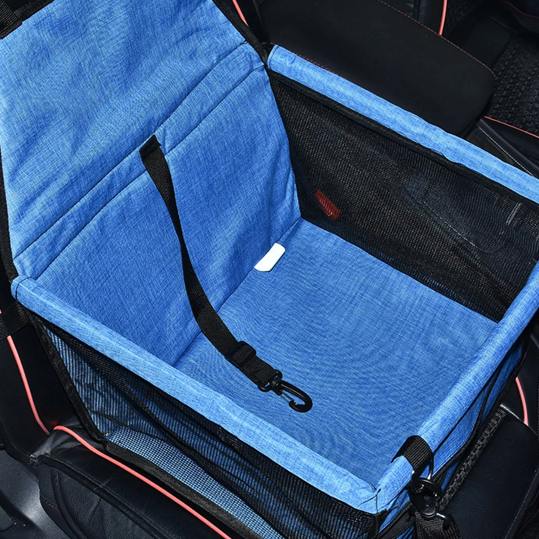 Pet Booster Car Seat Set of 2 Premium Waterproof Breathable Mesh Safety Travel Portable Dog Carrier Bag