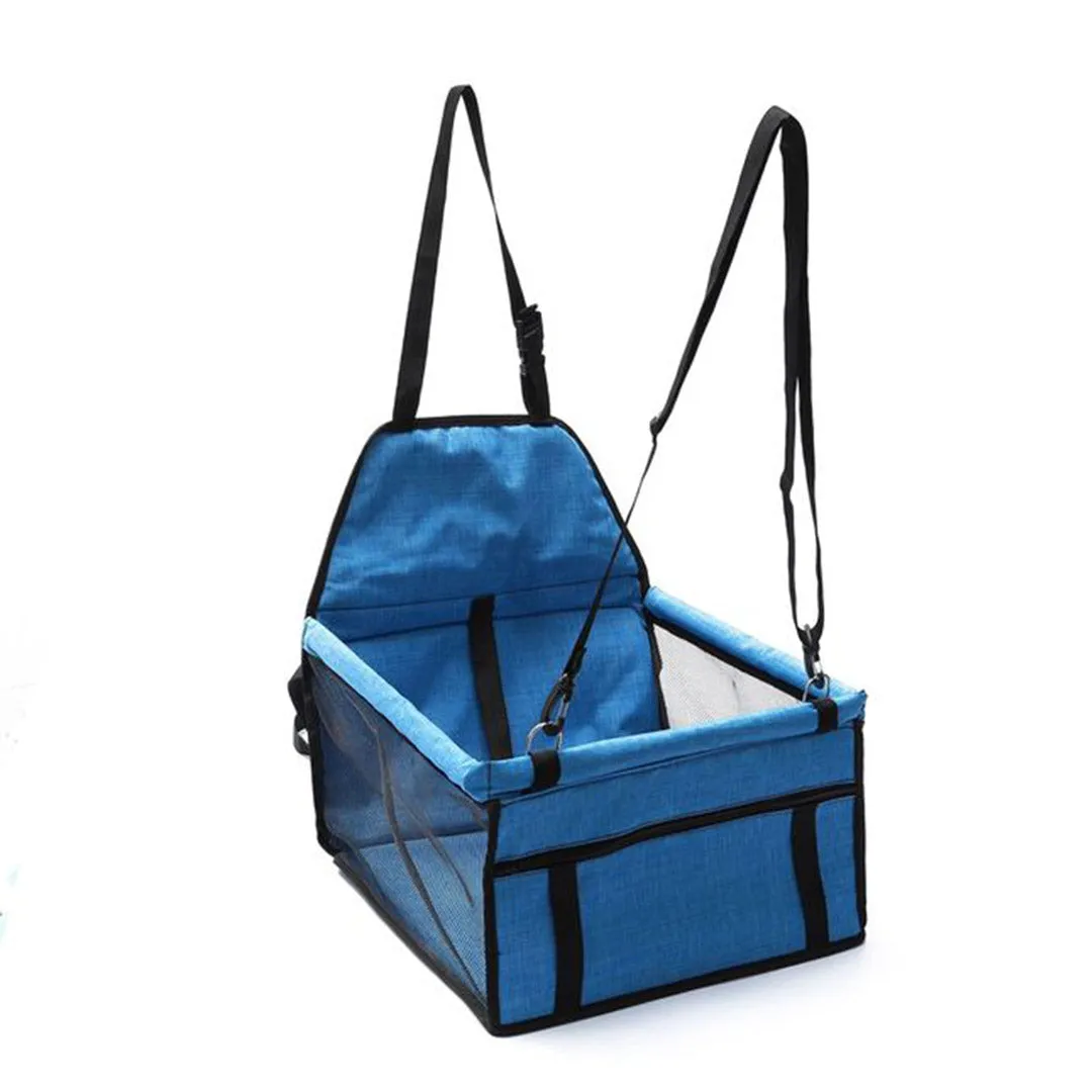 Pet Booster Car Seat Set of 2 Premium Waterproof Breathable Mesh Safety Travel Portable Dog Carrier Bag