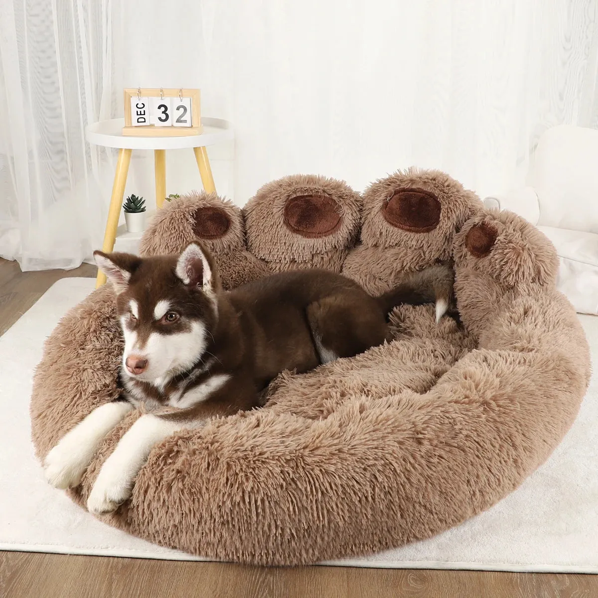 Plush Bear Paw Pet Dog Sofa Beds for Ultimate Comfort!