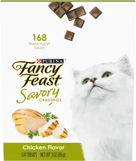 Purina Fancy Feast Limited Ingredient Cat Treats, Savory Cravings Chicken Flavor - 3 oz. Box
