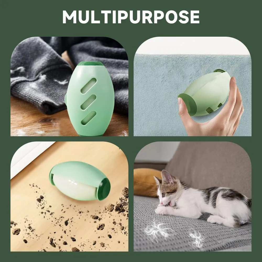 Reusable Lint Rollers for Pet Hair, 2025 Upgrade Washable Pet Hair Remover Portable Pet Hair Remover Roller, Washable Lint Roller Ball Reusable Pet Fur Collector for Pet Hair Clothes (White)