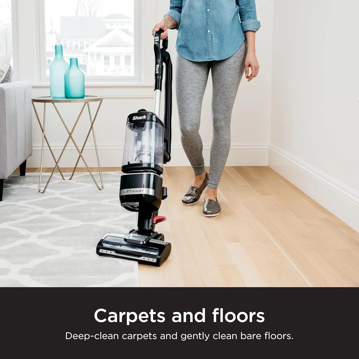 Shark LA322 Navigator ADV Corded Vacuum with Crevice Tool & Pet Multi Tool, Lift-Away Upright, Black