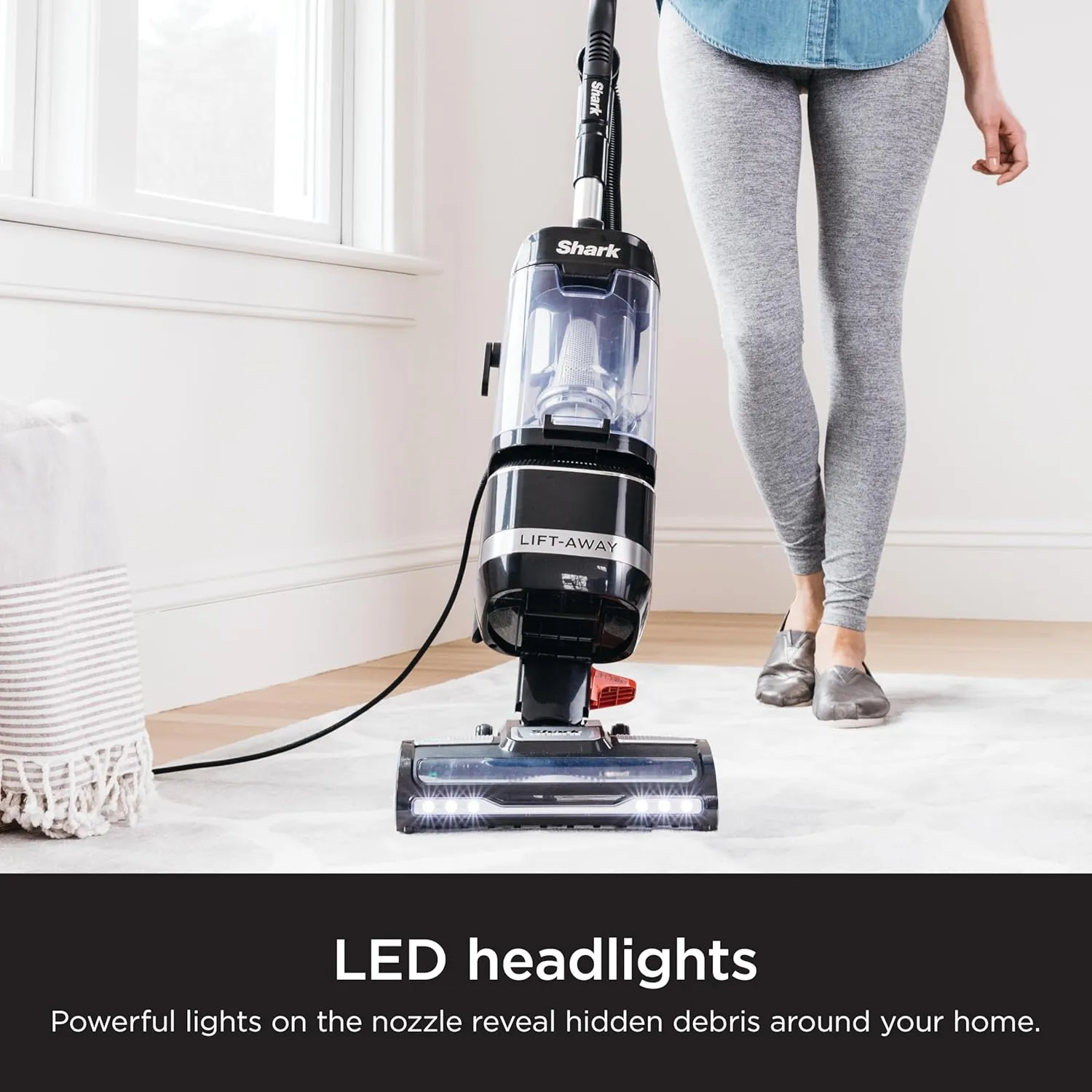 Shark LA322 Navigator ADV Corded Vacuum with Crevice Tool & Pet Multi Tool, Lift-Away Upright, Black