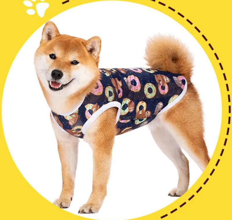 Summer Medium Large Dog Puppy Dog Vest Sunscreen Clothes
